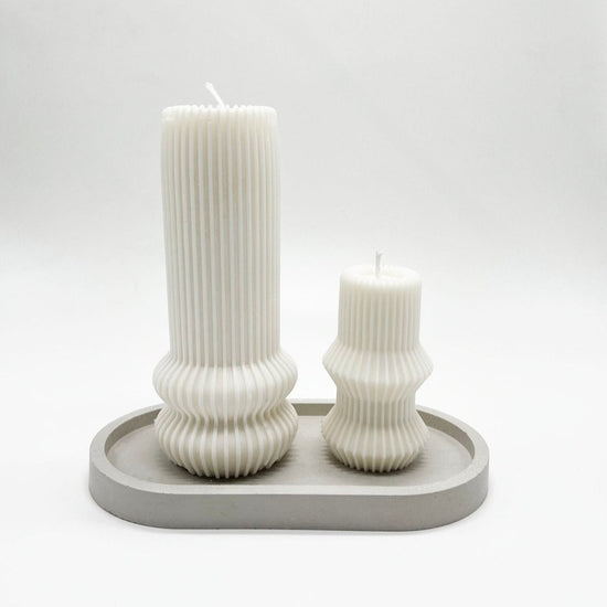 Uno Atelier Mika Pillar Candle - lily & onyx