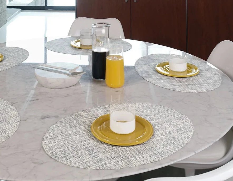 
                      
                        Chilewich Mini Basketweave Oval Placemat - lily & onyx
                      
                    