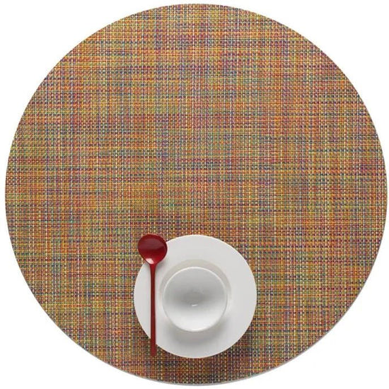 Load image into Gallery viewer, Chilewich Mini Basketweave Round Placemat - lily &amp;amp; onyx
