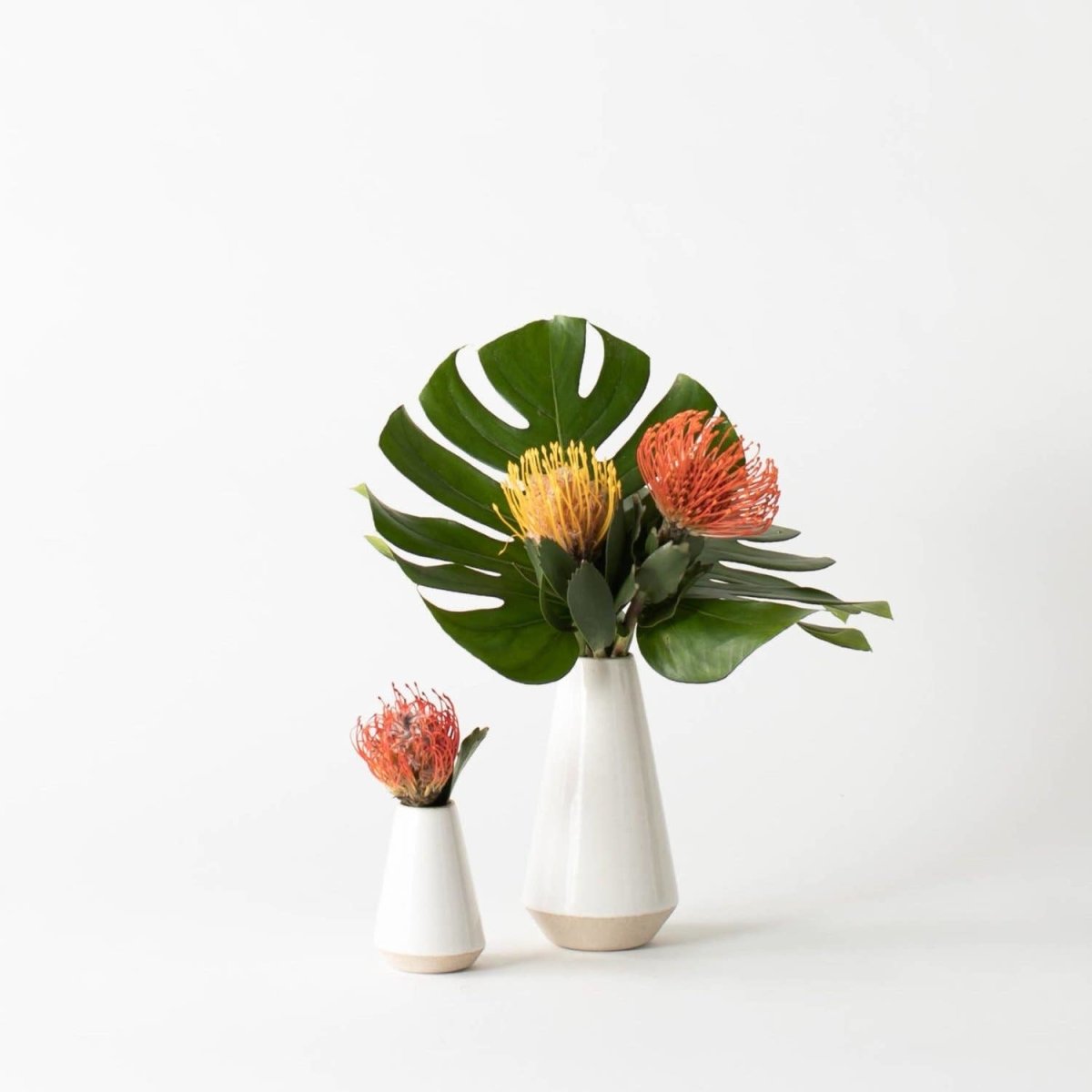CONVIVIAL Minimal Ivory Bud Vase, 7 Inch