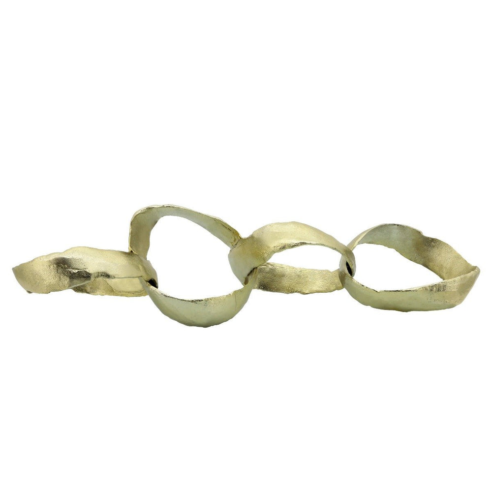 
                      
                        Sagebrook Home Modern Gold Metal Ring Chain Decorative Accent, 24" - lily & onyx
                      
                    