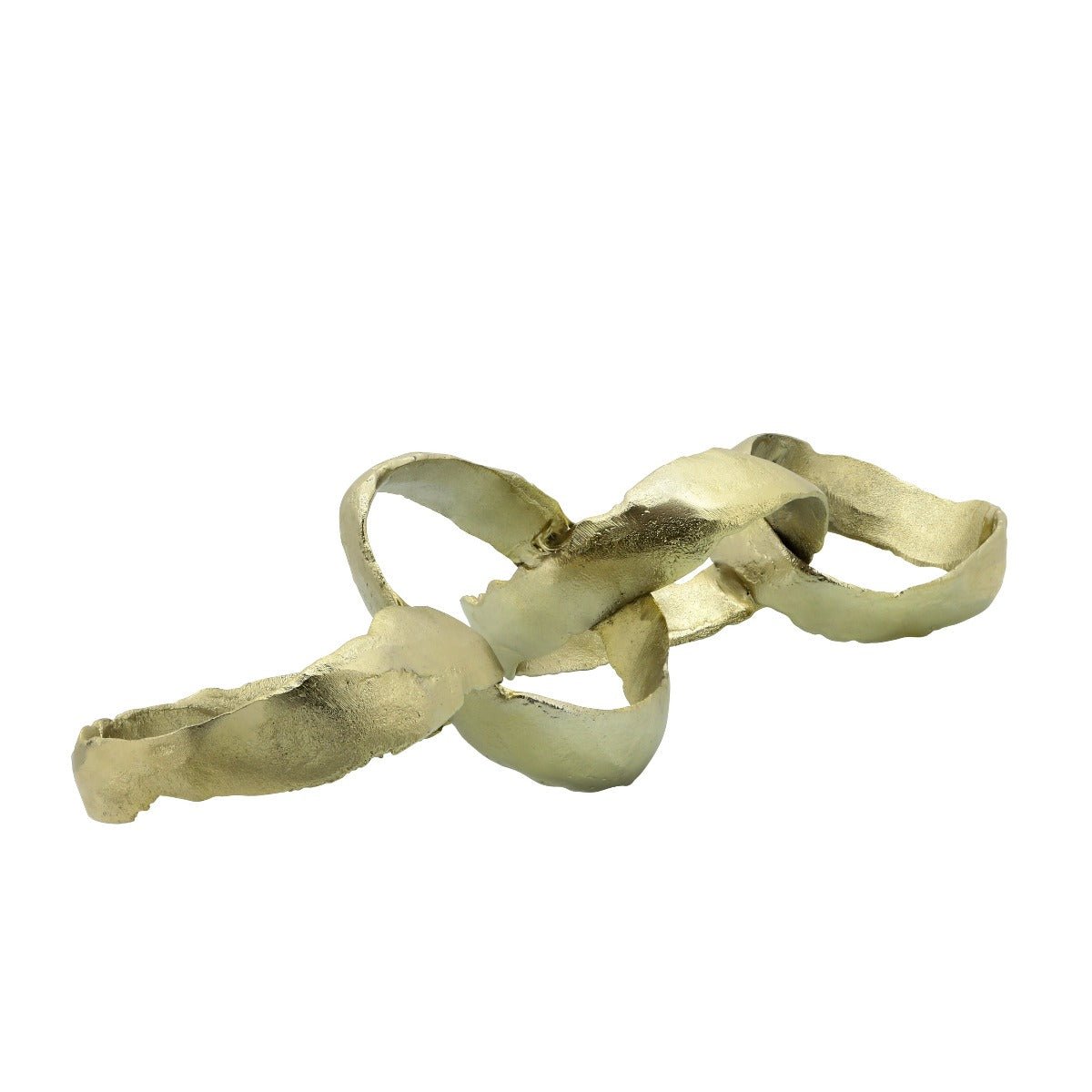Sagebrook Home Modern Gold Metal Ring Chain Decorative Accent, 24
