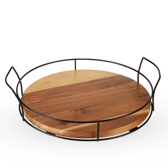 Twine Modern Manor Acacia Cocktail Tray - lily & onyx