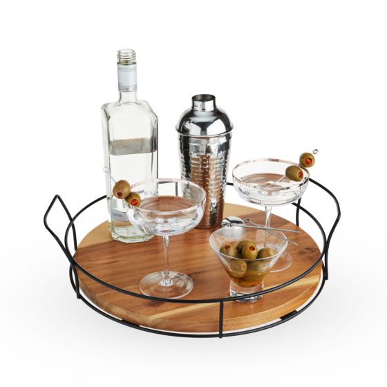 
                      
                        Twine Modern Manor Acacia Cocktail Tray - lily & onyx
                      
                    