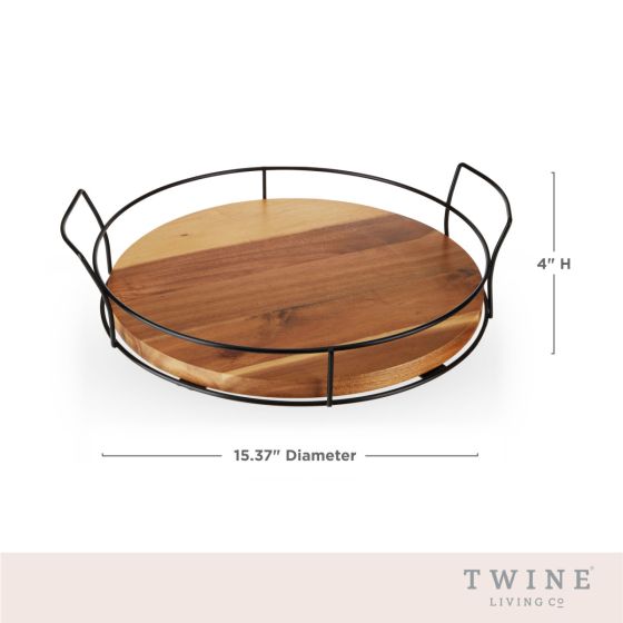 
                      
                        Twine Modern Manor Acacia Cocktail Tray - lily & onyx
                      
                    