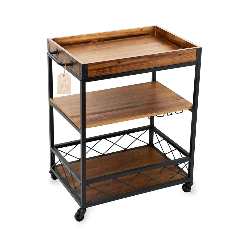 
                      
                        Twine Modern Manor Acacia Wood & Metal Bar Cart - lily & onyx
                      
                    