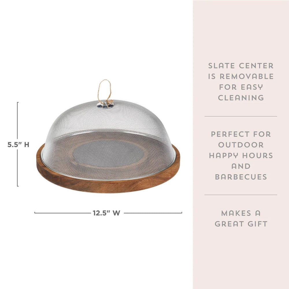 
                      
                        Twine Modern Manor Slate & Acacia Cheese Board with Mesh Dome - lily & onyx
                      
                    