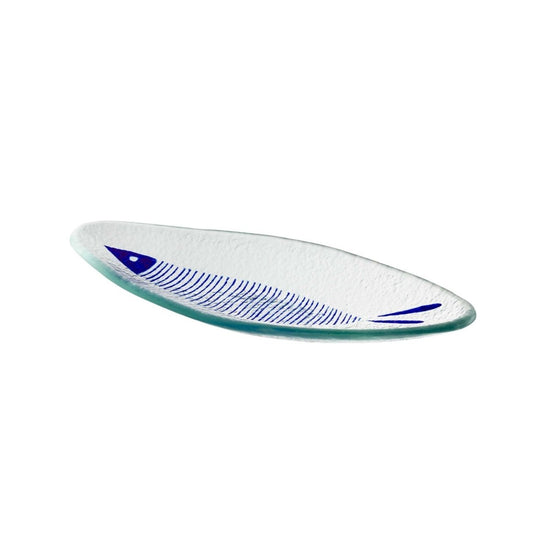 texxture Moorea™ Glass Platter, 10.4"L - lily & onyx
