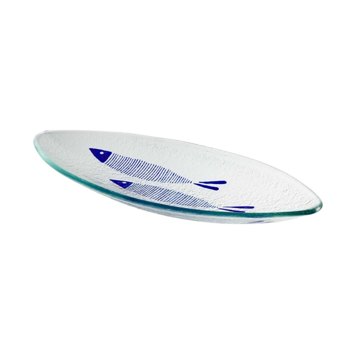 Load image into Gallery viewer, texxture Moorea™ Glass Platter, 14.4&amp;quot;L - lily &amp;amp; onyx
