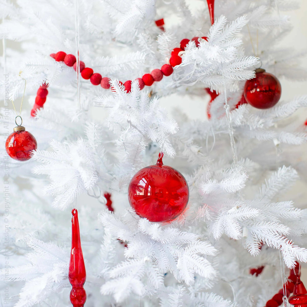 
                      
                        texxture Moroah™ Red Glass Ornament, Set of 4 - lily & onyx
                      
                    