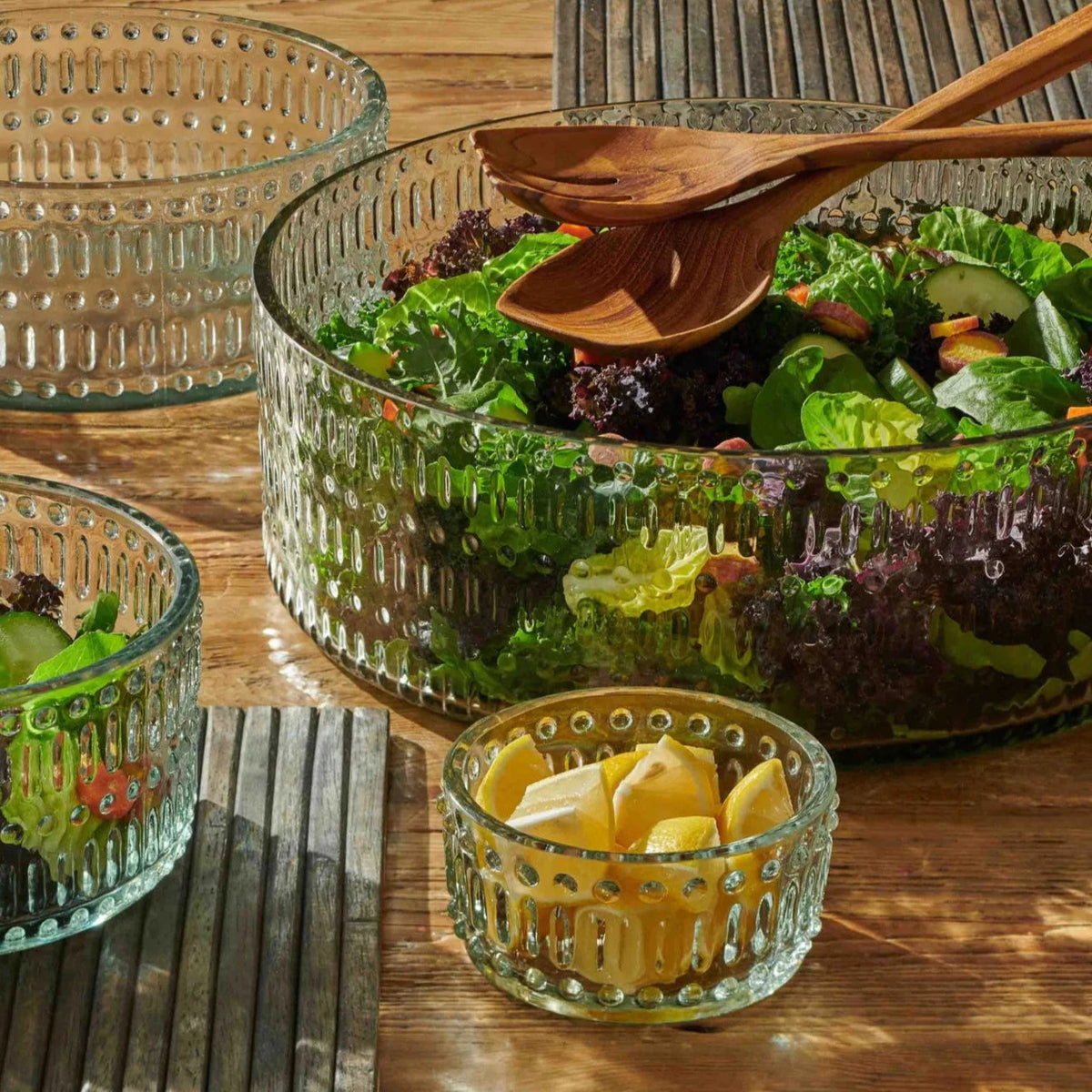 texxture Morse™ Glass Salad Serving Bowl - lily & onyx
