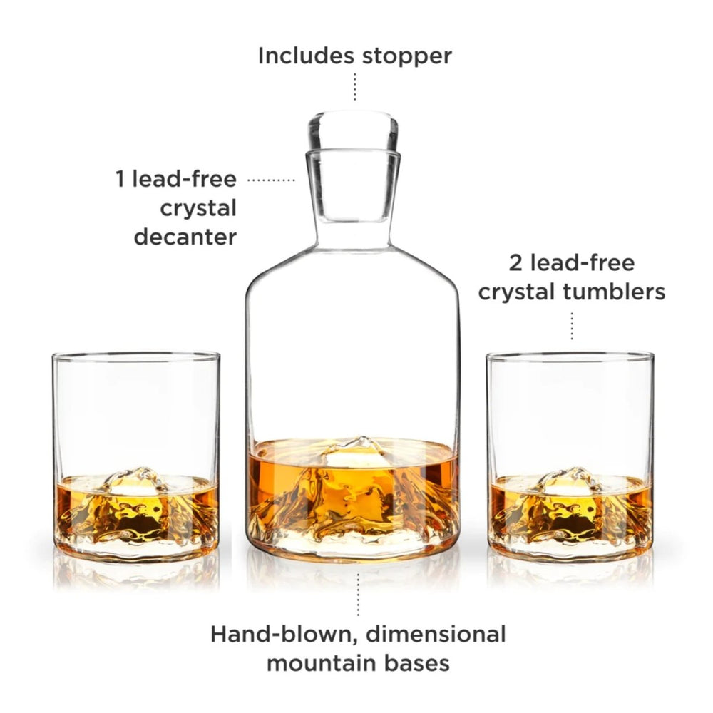 
                      
                        Viski Mountain Decanter & Tumbler Set - lily & onyx
                      
                    