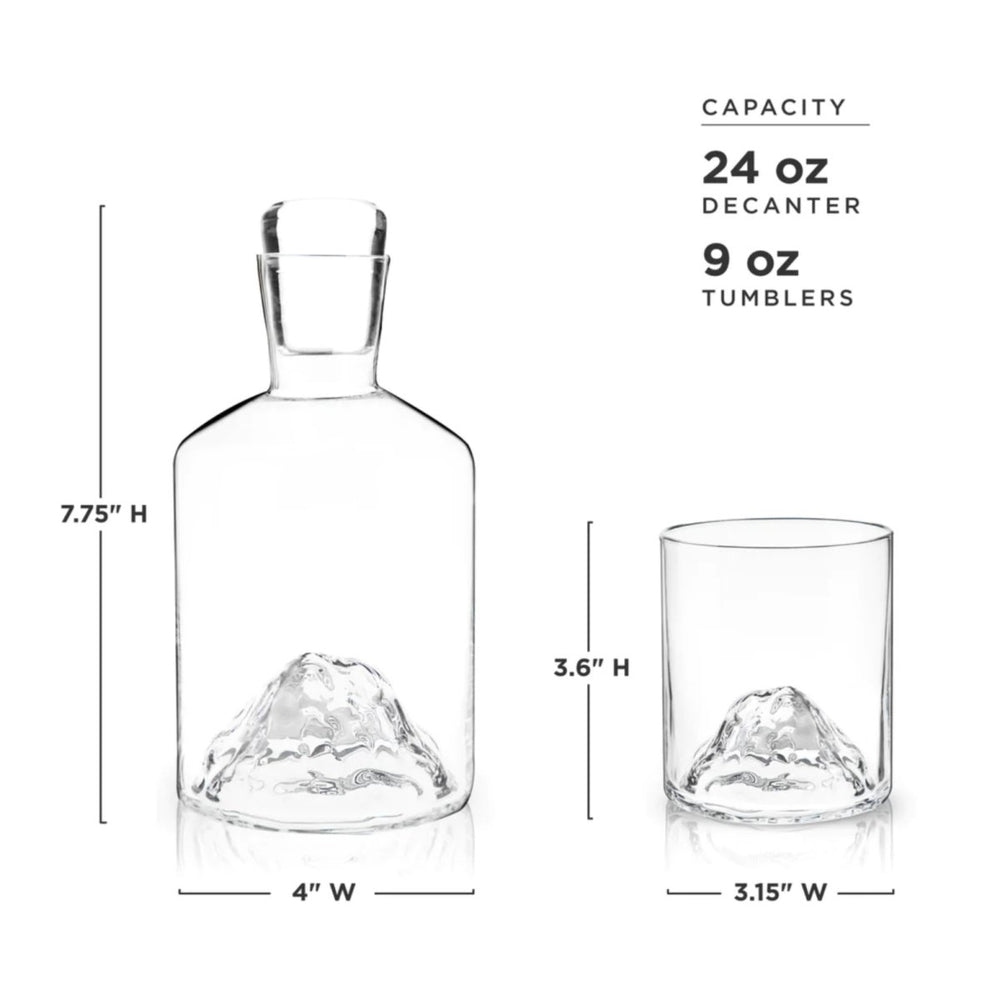 
                      
                        Viski Mountain Decanter & Tumbler Set - lily & onyx
                      
                    