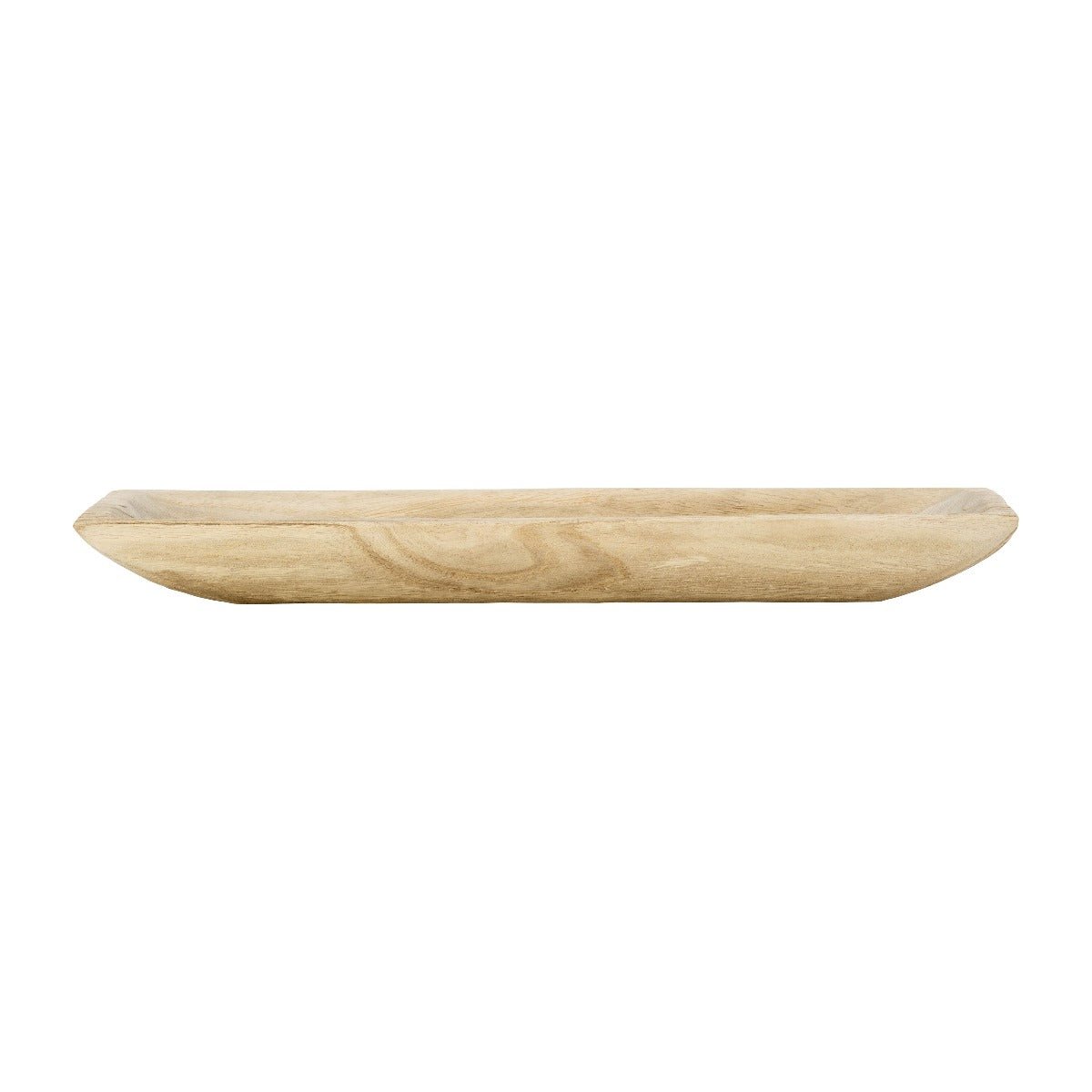Load image into Gallery viewer, Sagebrook Home Natural Paulownia Wood Curved Rectangular Tray, Set of 2 - 15&amp;quot;/20&amp;quot; - lily &amp;amp; onyx
