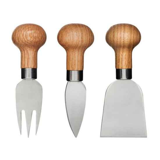 Sagaform Nature Cheese Knife Set - lily & onyx