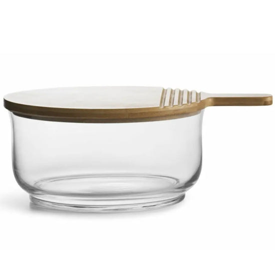 Sagaform Nature Salad Bowl with Bamboo Lid Cutting Board - lily & onyx