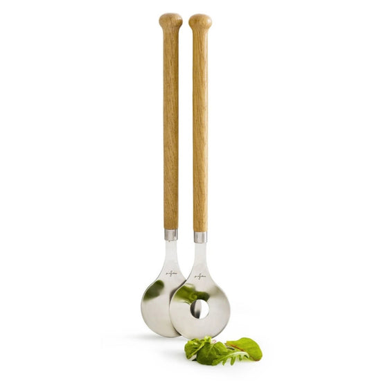Load image into Gallery viewer, Sagaform Nature Salad Utensils - lily &amp;amp; onyx
