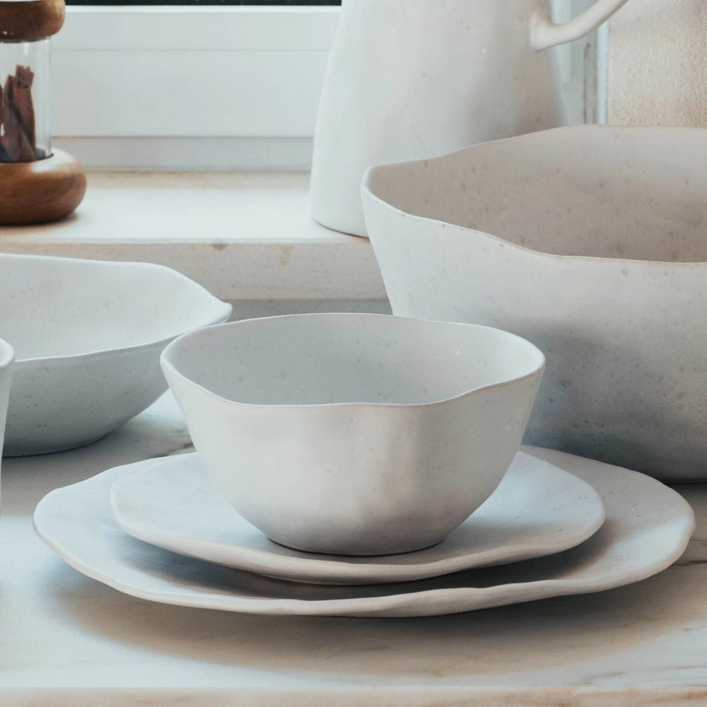 Egg Back Home Nature Shape Smooth White Bowl, 6