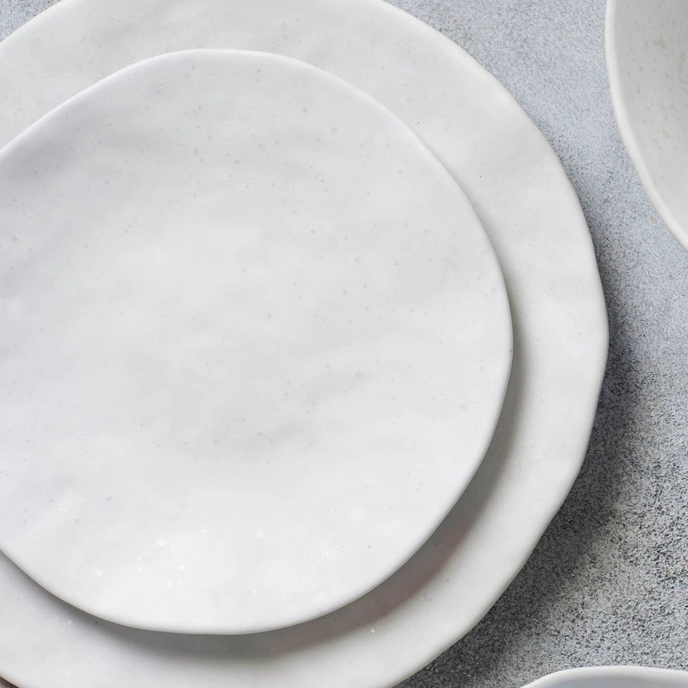 
                      
                        Egg Back Home Nature Shape Smooth White Salad Plate, 8" - Set of 4 - lily & onyx
                      
                    