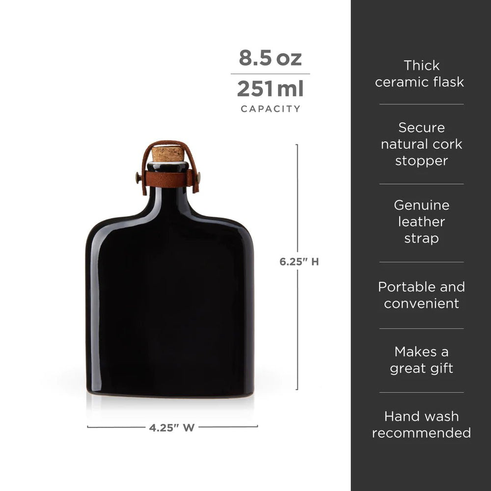 
                      
                        Viski Nautilus Ceramic Flask - lily & onyx
                      
                    