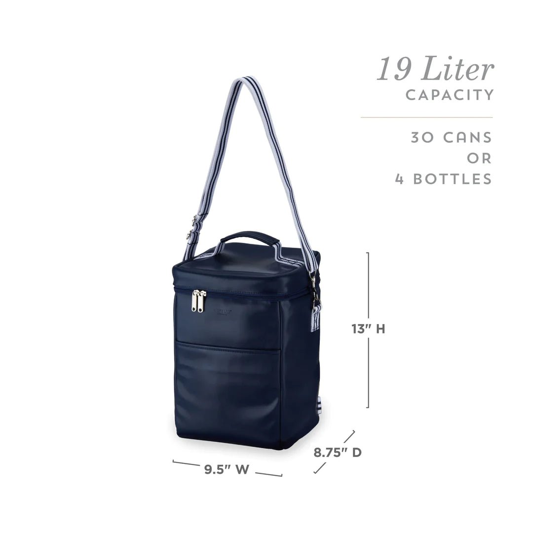 Load image into Gallery viewer, Twine Living Navy Cooler Backpack - lily &amp;amp; onyx
