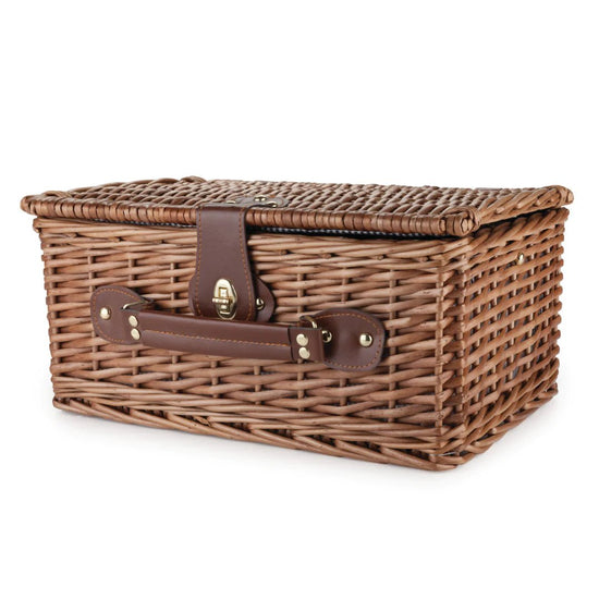 Load image into Gallery viewer, Twine Newport Wicker Picnic Basket - lily &amp;amp; onyx
