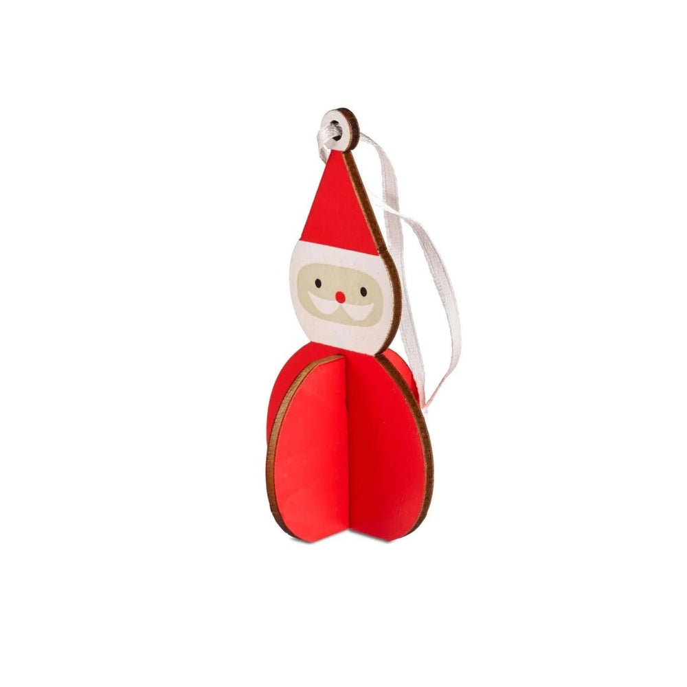 texxture NordicSanta™ Wood Ornament, Set of 6