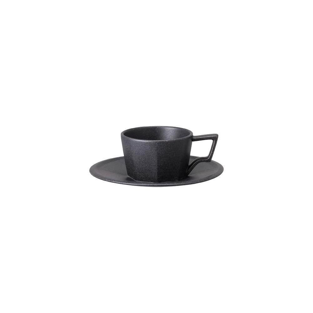 Load image into Gallery viewer, KINTO USA Oct Cup &amp;amp; Saucer, 3oz - lily &amp;amp; onyx
