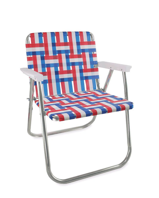 Lawn Chair USA Old Glory Picnic Chair with White Arms - lily & onyx