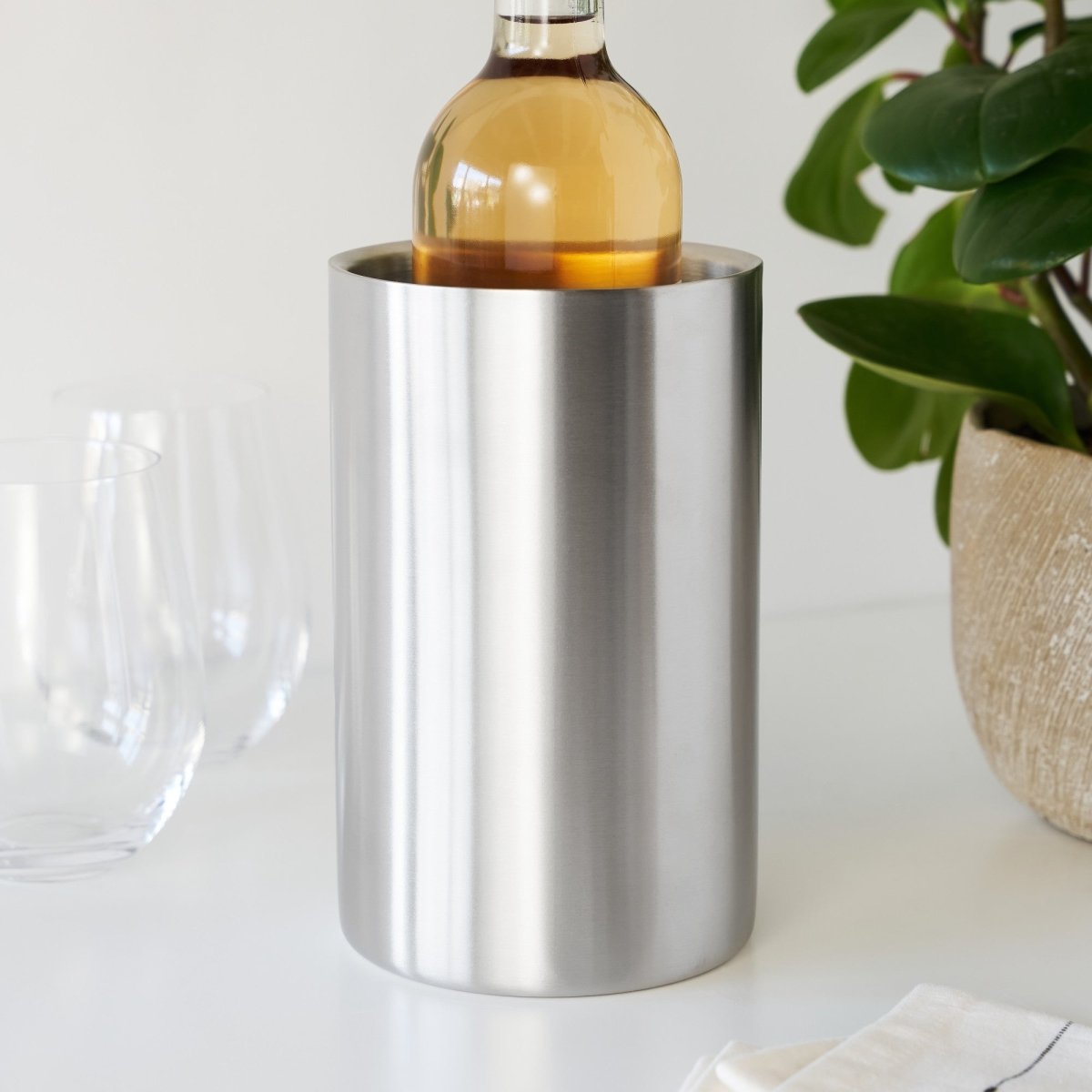 Load image into Gallery viewer, TRUE Palisade™ Stainless Steel Wine Chiller - lily &amp;amp; onyx
