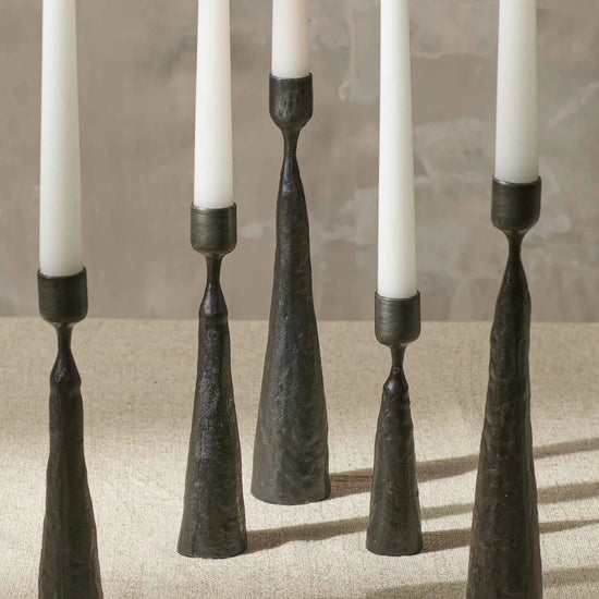 texxture Palmer™ Iron Taper Candle Holder - lily & onyx
