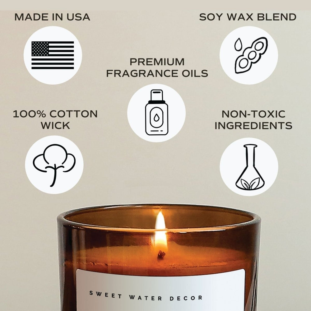 
                      
                        Sweet Water Decor Palo Santo Patchouli Soy Candle - Amber Jar - 11 oz - lily & onyx
                      
                    