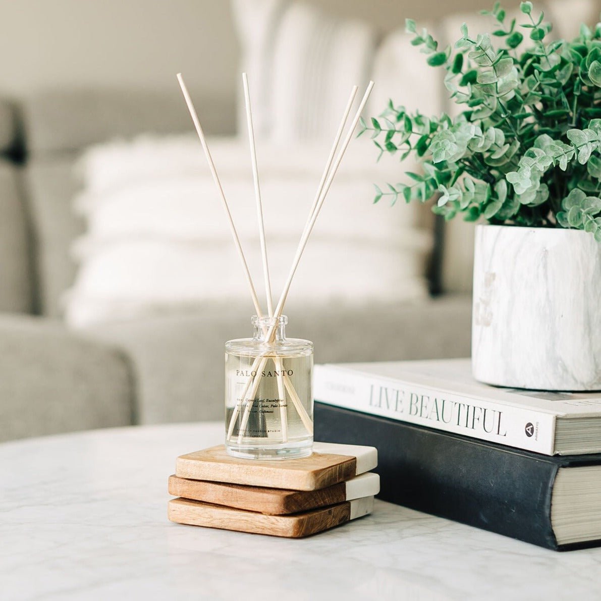 Brooklyn Candle Studio Palo Santo Reed Diffuser - lily & onyx