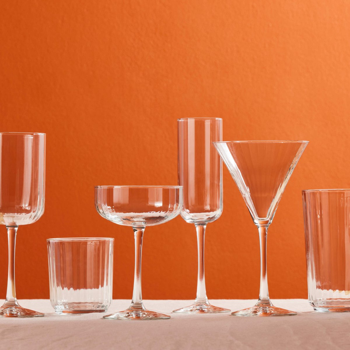 Libbey Paneled Champagne Flute Glasses, 7.5 oz - Set of 4 - lily & onyx