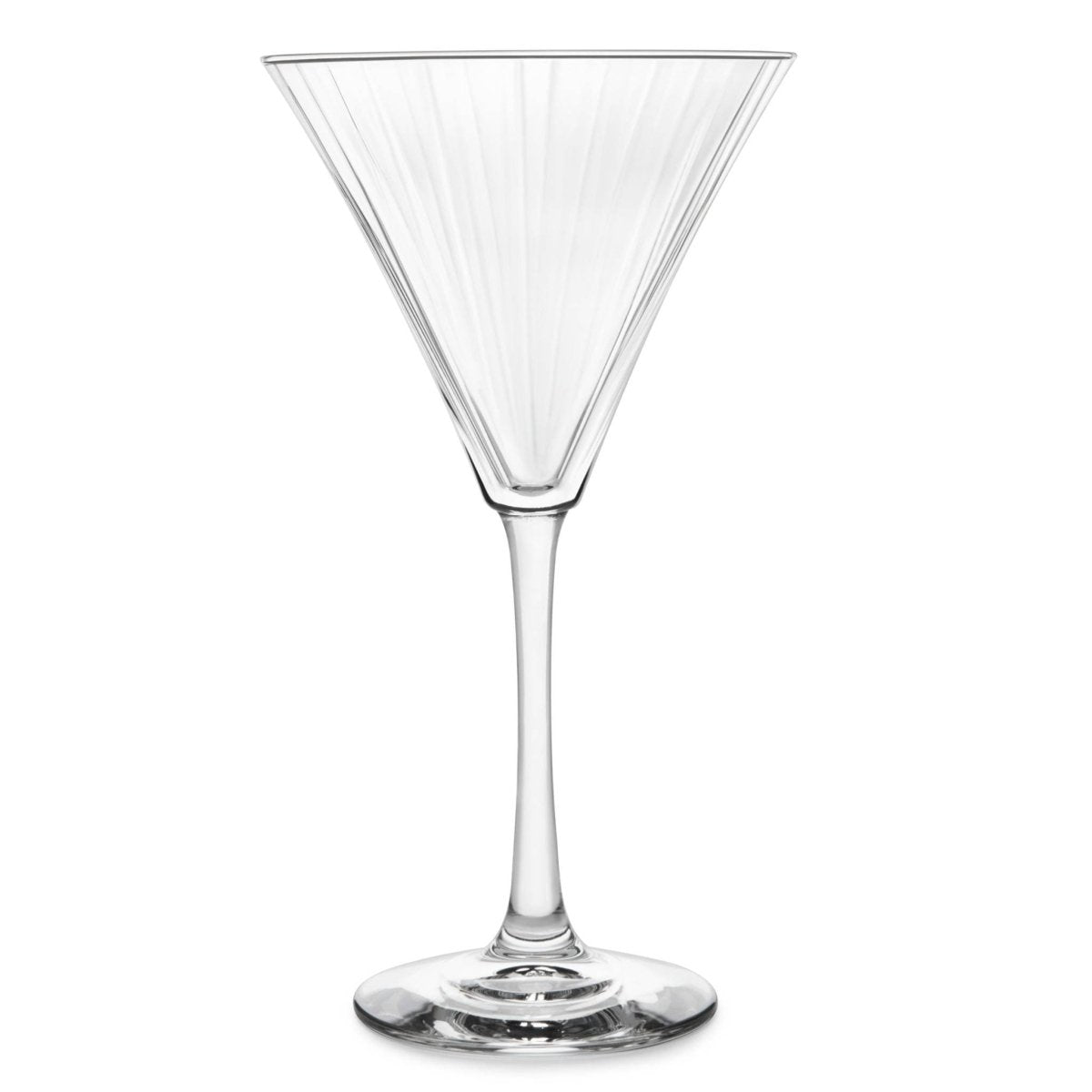 Libbey Paneled Martini Glasses, 9.5 oz - Set of 4 - lily & onyx