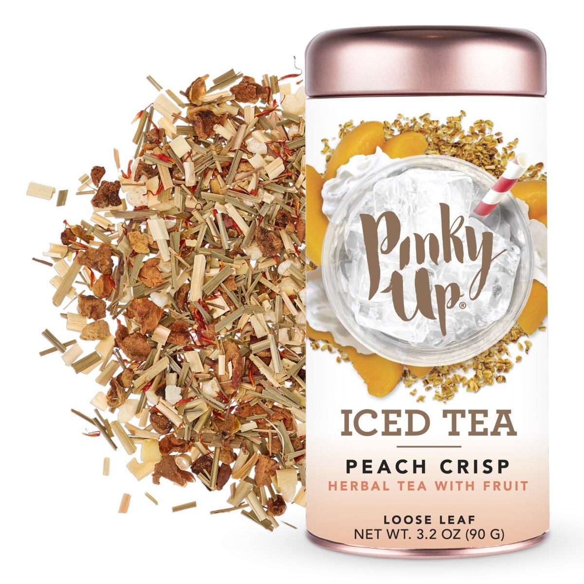 Pinky Up Peach Crisp Loose Leaf Iced Tea Tins - lily & onyx