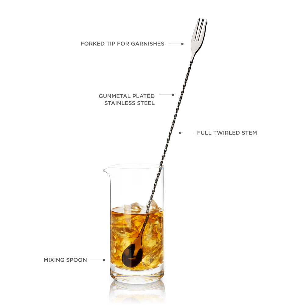 
                      
                        Viski Gunmetal Trident Barspoon - lily & onyx
                      
                    