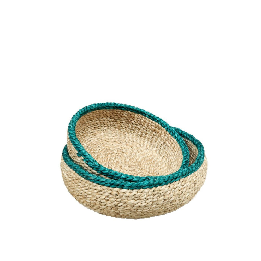 
                      
                        KORISSA Phala Handwoven Storage Basket Bowl, Green - Set of 2 - lily & onyx
                      
                    
