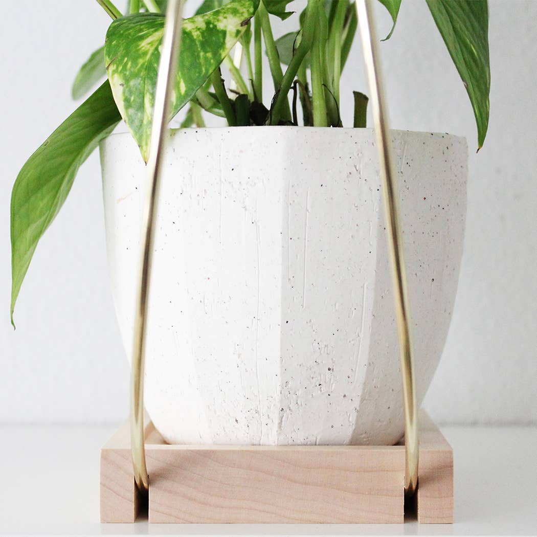 Braid & Wood Design Studio Plant Hanger - lily & onyx