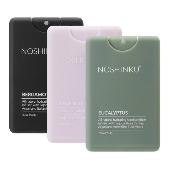 Noshinku Pocket Hand Sanitizer Discovery, 3 Pack - lily & onyx