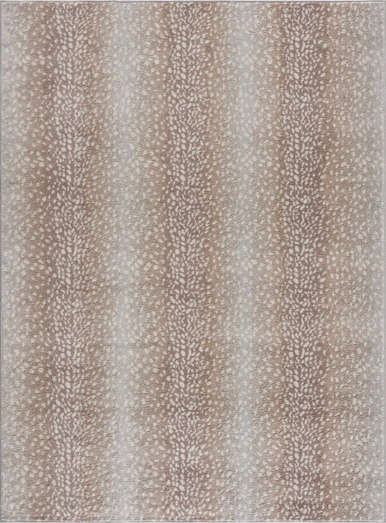 Hauteloom Pointblank Tan Leopard Print Rug - lily & onyx