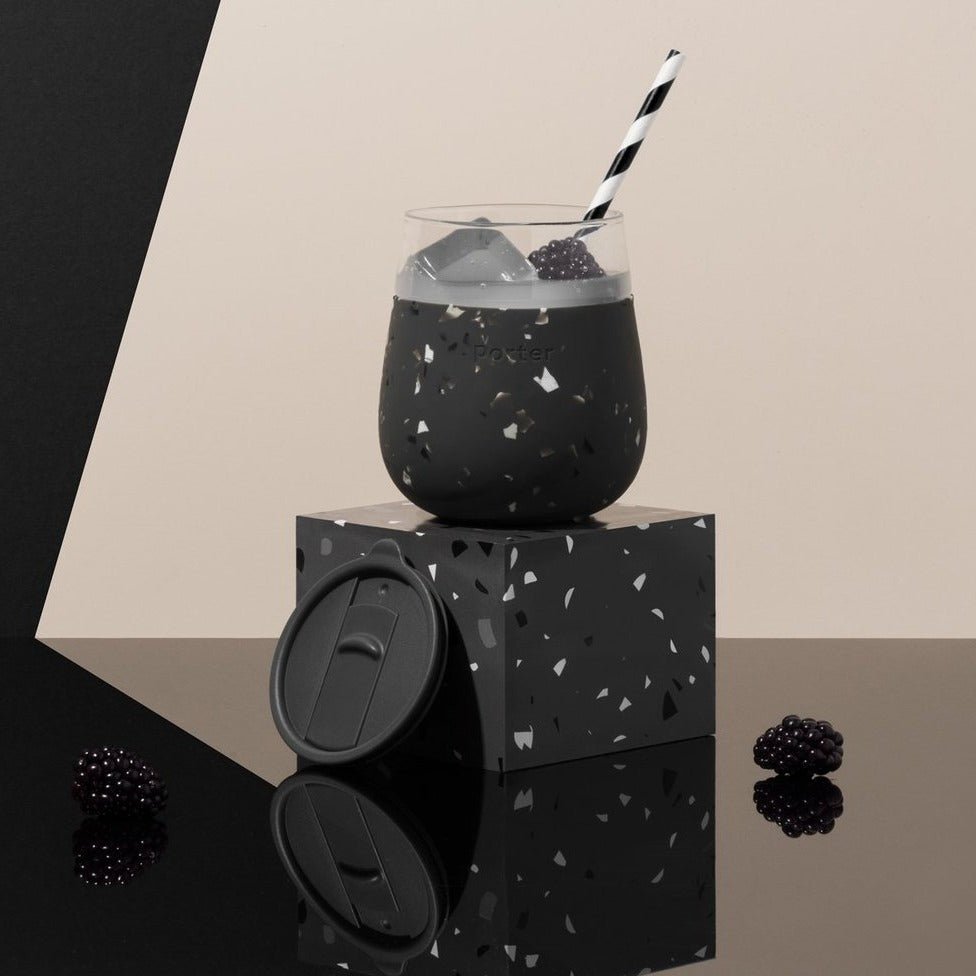 W&P Design Porter Terrazzo Glass, 15oz - lily & onyx