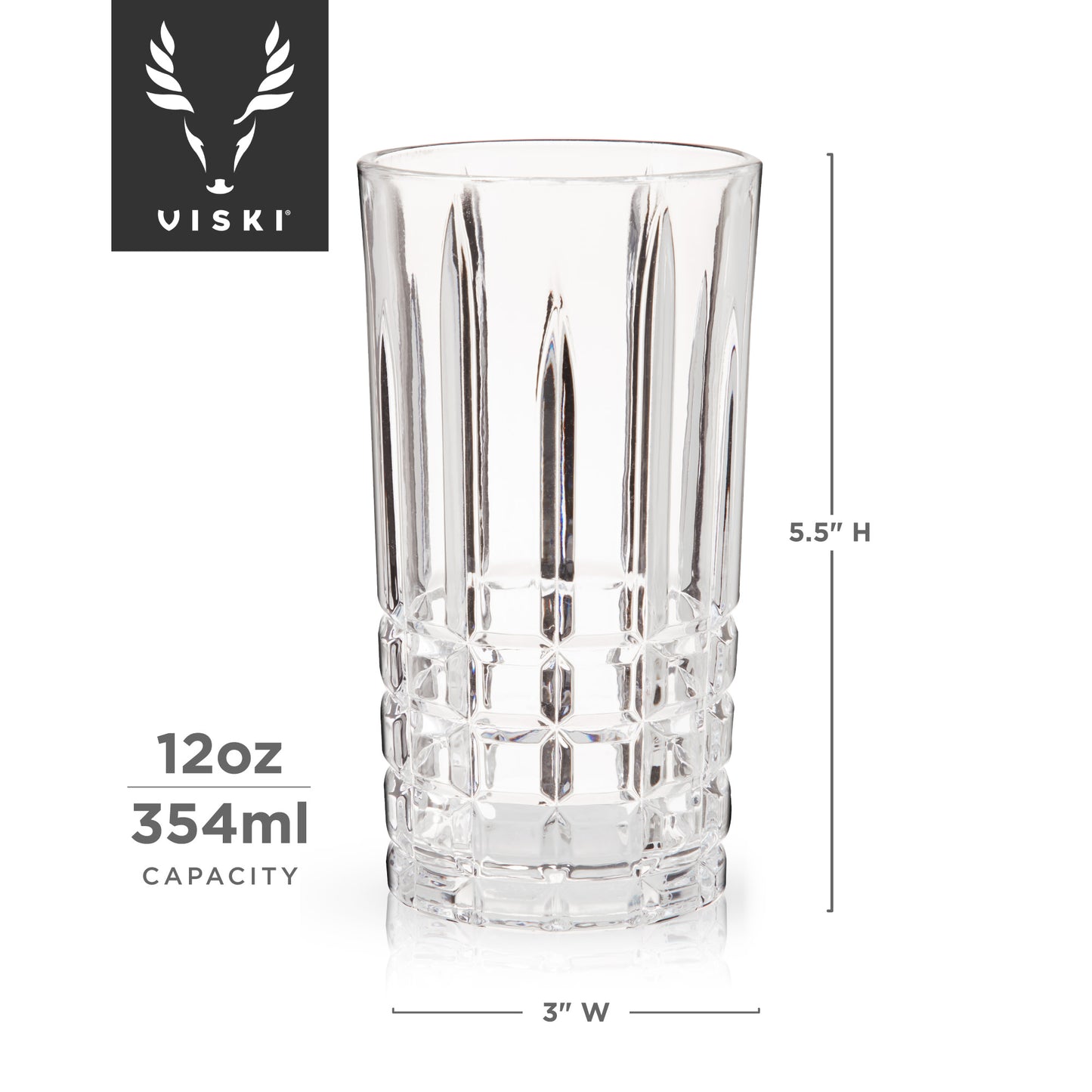 Viski Highland Highball Tumblers, Set of 4 - lily & onyx