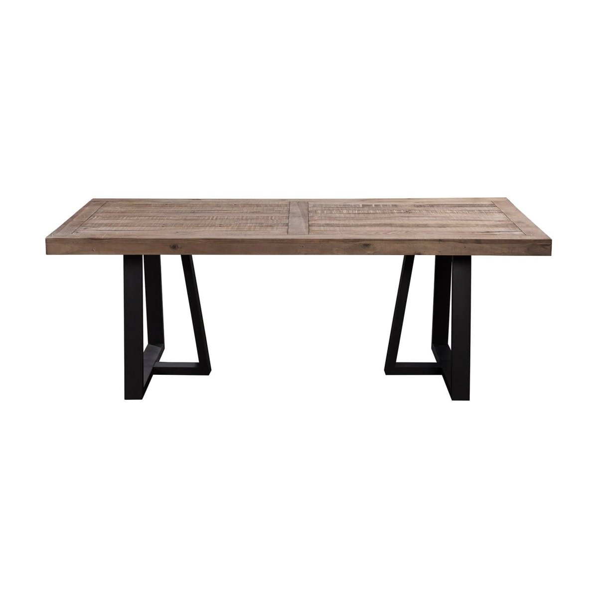 Alpine Furniture Prairie Rectangular Dining Table, Natural/Black - lily & onyx