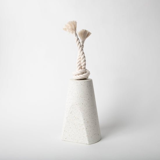 Load image into Gallery viewer, Concrete Door Stop with Cotton Rope
