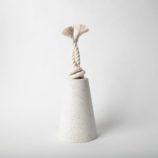 Concrete Door Stop with Cotton Rope