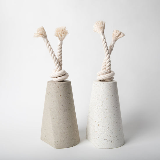 Concrete Door Stop with Cotton Rope