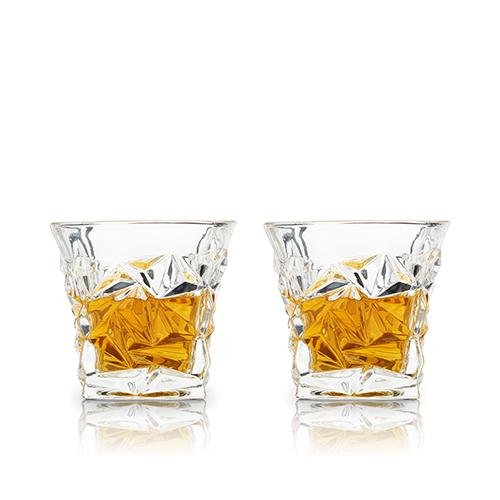 Viski Prism Crystal Whiskey Tumblers - lily & onyx