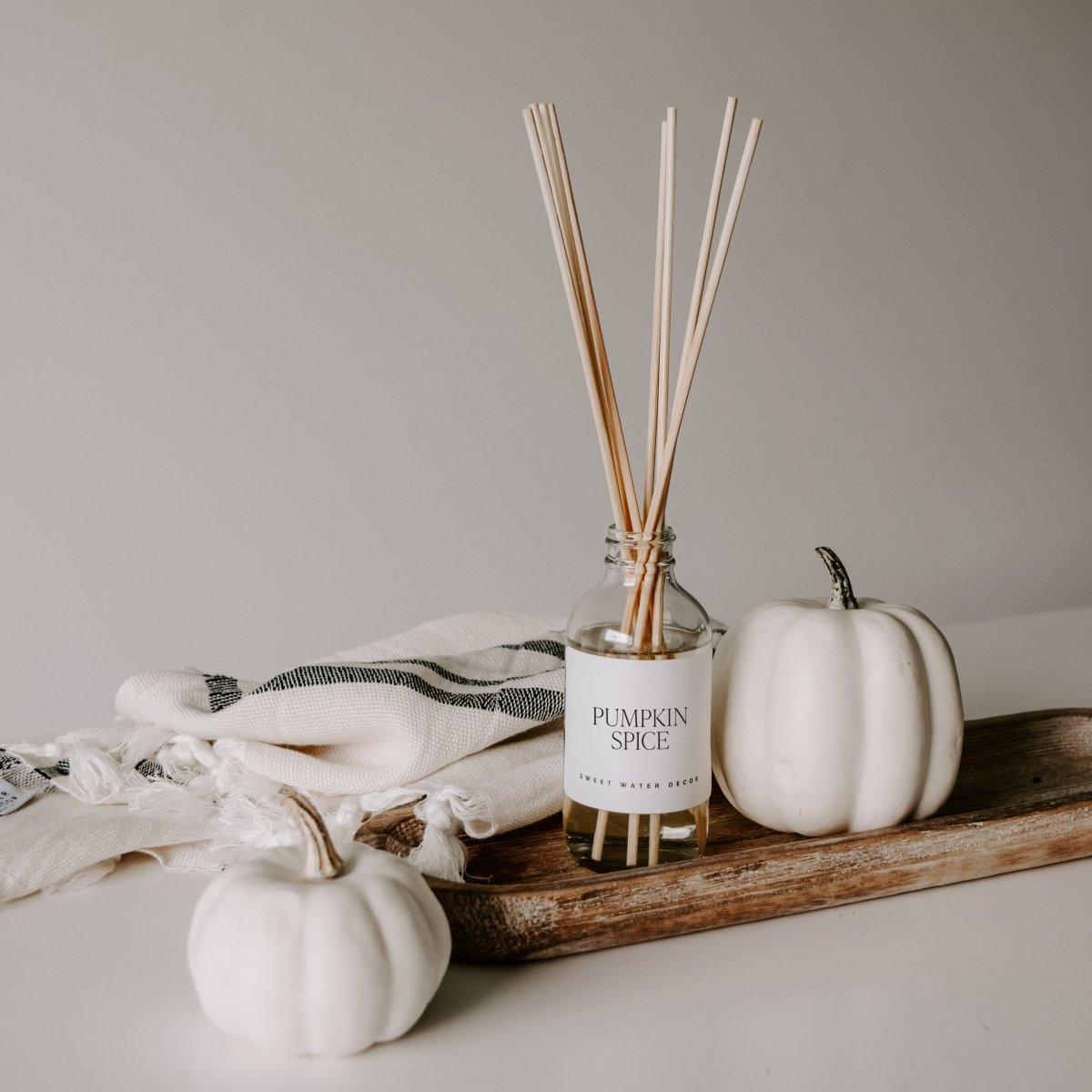 Sweet Water Decor Pumpkin Spice Clear Reed Diffuser - lily & onyx