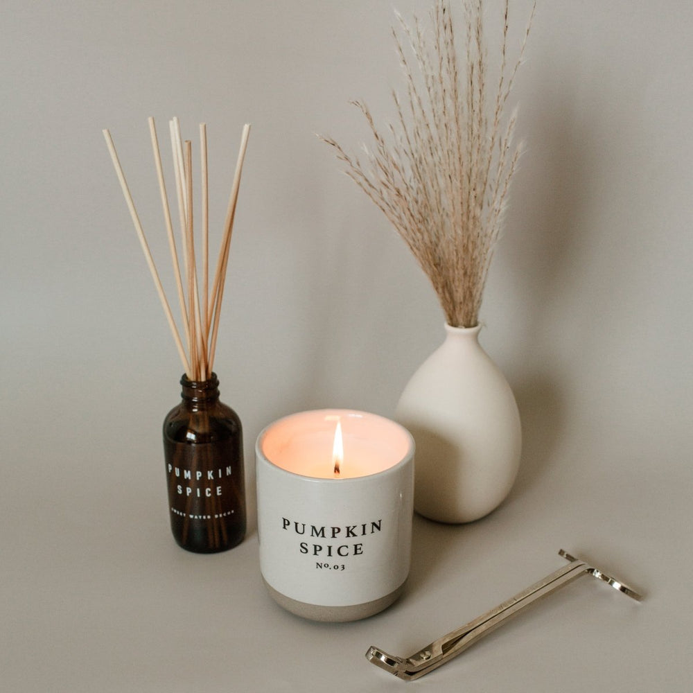 
                      
                        Sweet Water Decor Pumpkin Spice Soy Candle - Cream Stoneware Jar - 12 oz - lily & onyx
                      
                    